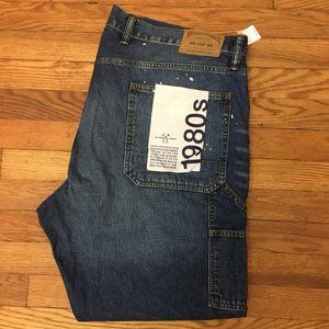 GAP Worker Jeans Distressed Paint splattered Size 42 SHORT NWT